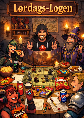 Lørdags-Logen: Bordrollespil 21. marts - Klik for at tilmelde dig