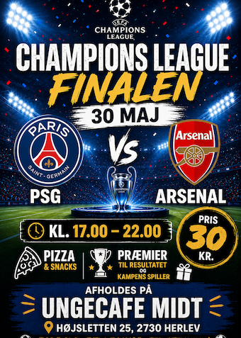 Champions League finalen - Klik for at tilmelde dig