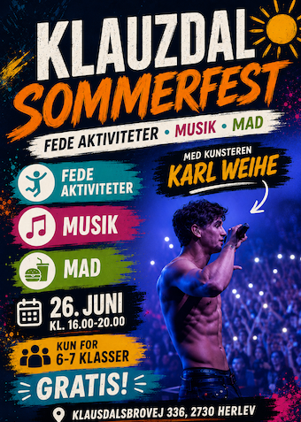 Klauzdal sommerfest - Klik for at tilmelde dig