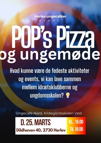 MeetUP og Pops Pizza - Klik for at tilmelde dig