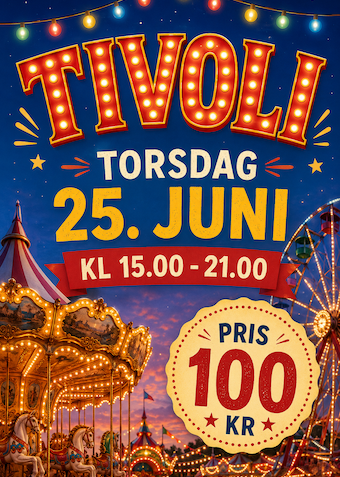 Tivoli 25. Juni - Klik for at tilmelde dig