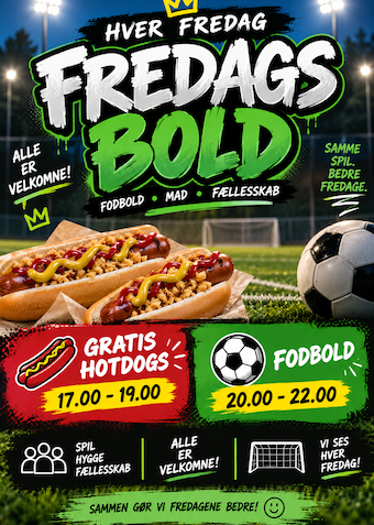 Fredagsbold - Klik for at tilmelde dig